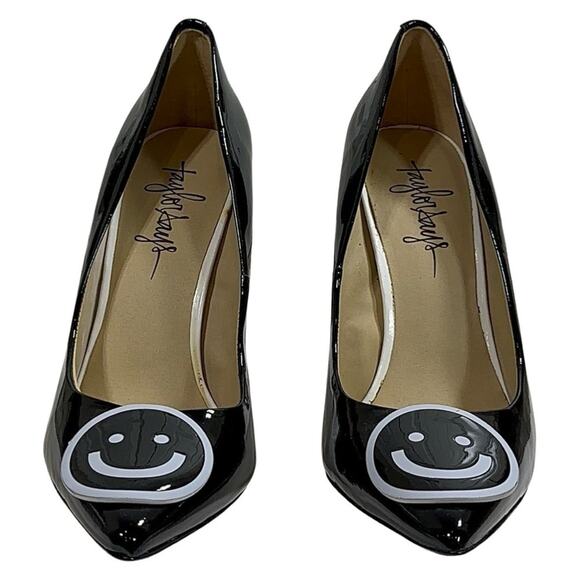 Taylor Says Black Patent Leather “Be Happy” Shoes SZ 9.5 - Picture 12 of 15